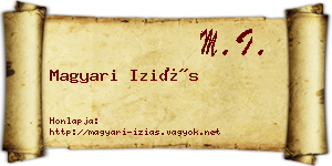 Magyari Iziás névjegykártya